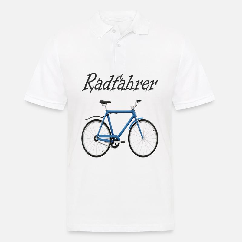 Fahrrad Design - Männer Poloshirt - Weiß