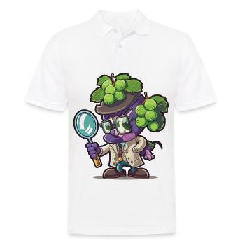 Rätsel lösen - Männer Poloshirt - Weiß - Vorne - Kai (181cm)