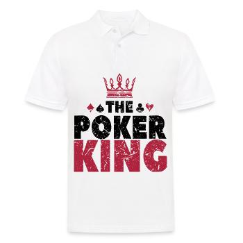 Poker King - Poker spielen Geschenk - Männer Poloshirt - Weiß - Vorne - Kai (181cm)