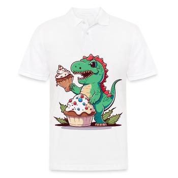 Dino Baker - Men's Polo Shirt - white - Front - Kai (181cm)