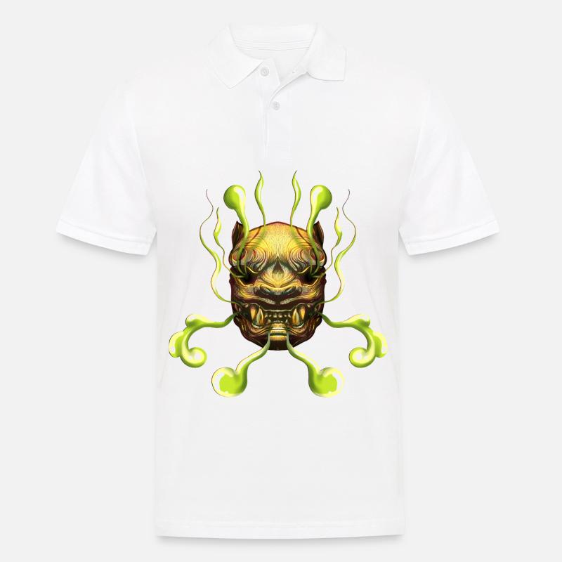 Tiger - Männer Poloshirt - Weiß