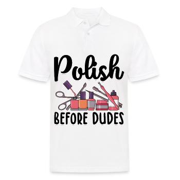 Vernis à ongles - Polo Homme - blanc - Devant - Kai (181cm)