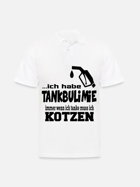 Tankrabatt Benzin Diesel Gold Benzinpreis - Männer Poloshirt - Weiß