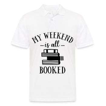 Livres de livres Lire le livre Literature Bookworm - Polo Homme - blanc - Devant - Kai (181cm)