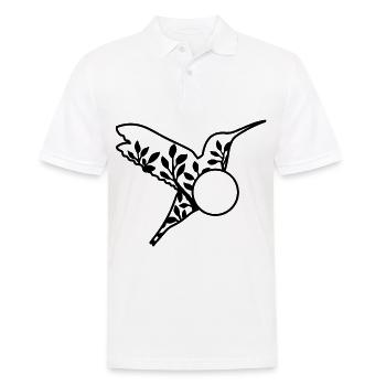 Hummingbird Vogel Vögel - Männer Poloshirt - Weiß - Vorne - Kai (181cm)