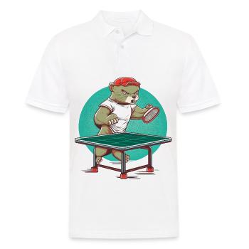 Mink Table Tennis - Polo Homme - blanc - Devant - Kai (181cm)
