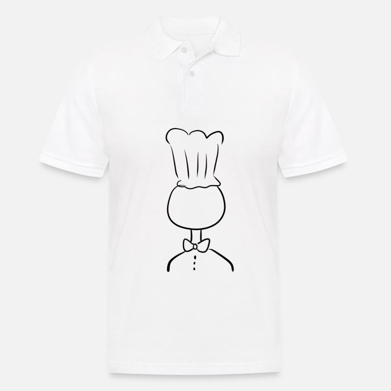 Koch Kochen - Männer Poloshirt - Weiß