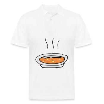 Suppe Essen - Männer Poloshirt - Weiß - Vorne - Kai (181cm)