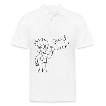 Motivation au travail - Polo Homme - blanc - Devant - Kai (181cm)