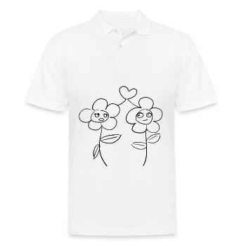Fleurs Fleurs - Polo Homme - blanc - Devant - Kai (181cm)