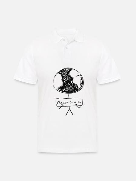 Climate Change Climate Protection - Men's Polo Shirt - white