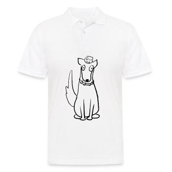 hund wachhund - Männer Poloshirt - Weiß - Vorne - Kai (181cm)