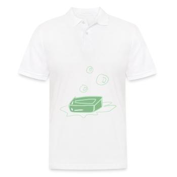 soap clean - Men's Polo Shirt - white - Front - Kai (181cm)