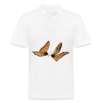papillon insecte animal symbole printemps - Polo Homme - blanc - Devant - Kai (181cm)