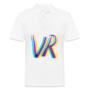 vr 3d effekt virtuelle realität gaming zocken - Männer Poloshirt - Weiß - Vorne - Kai (181cm)