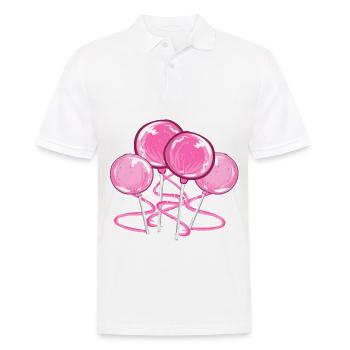 lollipops pink sweet sweet - Men's Polo Shirt - white - Front - Kai (181cm)