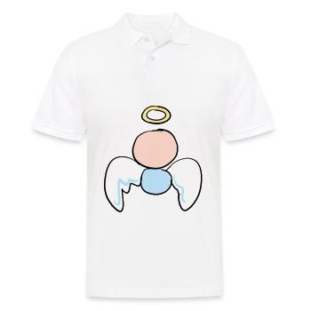 petit ange symbole protecteur de dessin animé - Polo Homme - blanc - Devant - Kai (181cm)