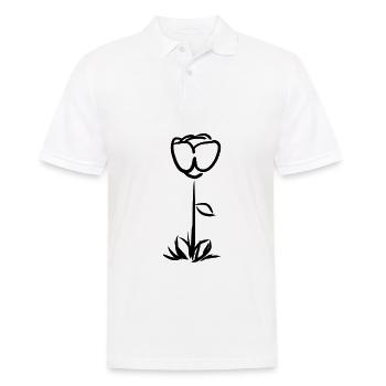 Symbole de la plante à fleurs - Polo Homme - blanc - Devant - Kai (181cm)