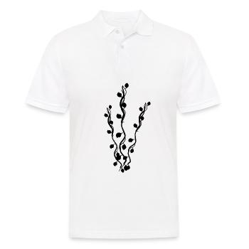 Symbole de la plante Nature Branches Feuilles - Polo Homme - blanc - Devant - Kai (181cm)
