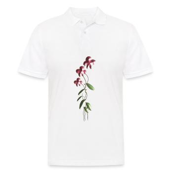 glänzende blumen blume symbol pflanzen - Männer Poloshirt - Weiß - Vorne - Kai (181cm)