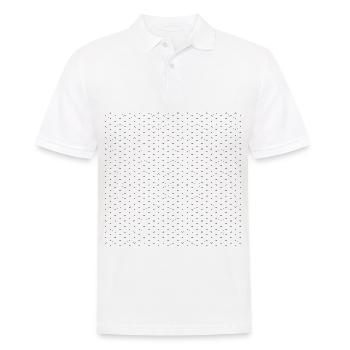 Crosses Pattern Cross - Men's Polo Shirt - white - Front - Kai (181cm)