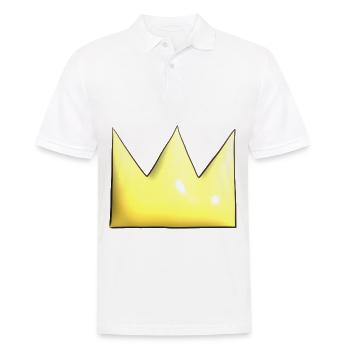 Golden Crown Cartoon Symbol Form - Men's Polo Shirt - white - Front - Kai (181cm)