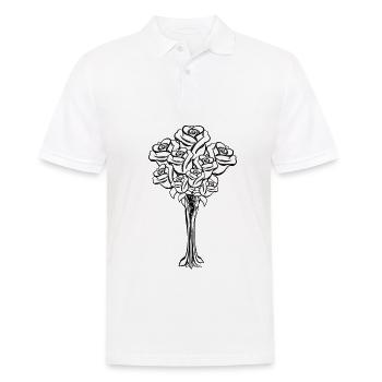 Bouquet Symbole Forme Dessin Animé - Polo Homme - blanc - Devant - Kai (181cm)