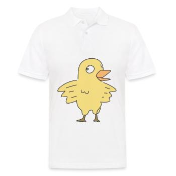 Bird Chick Symbol Cartoon Animal - Men's Polo Shirt - white - Front - Kai (181cm)