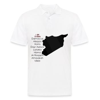 i am syrian - Men's Polo Shirt - white - Front - Kai (181cm)