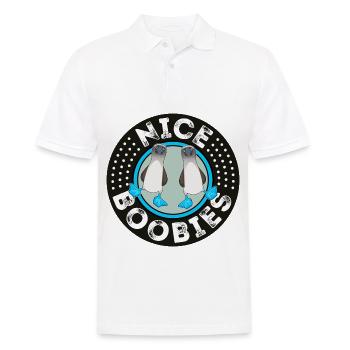 Mignon Funny Booby Bird design lgbtq - Polo Homme - blanc - Devant - Kai (181cm)