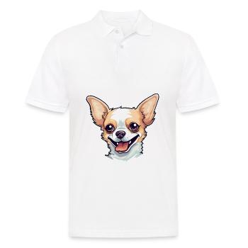 Chihuahua chien race aquarelle dessin animé Kawaii Clip - Polo Homme - blanc - Devant - Kai (181cm)