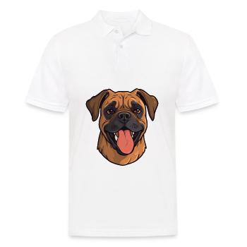 Bullmastiff chien race aquarelle dessin animé kawaii cl - Polo Homme - blanc - Devant - Kai (181cm)