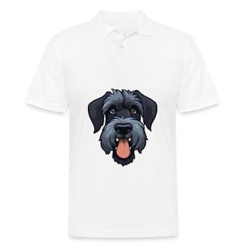 Riesenschnauzer Hunderasse Aquarell Cartoon Kawai - Männer Poloshirt - Weiß - Vorne - Kai (181cm)