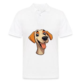 Sloughi Hunderasse Aquarell Karikatur Kawaii Clipar - Männer Poloshirt - Weiß - Vorne - Kai (181cm)