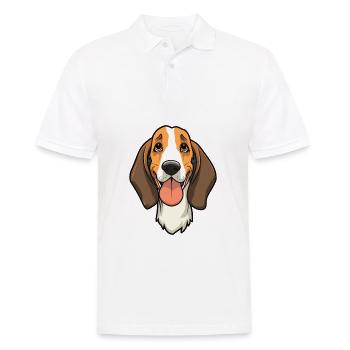 Treeing Walker Coonhound Hunderasse Aquarellwagen - Männer Poloshirt - Weiß - Vorne - Kai (181cm)