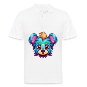 Jouet russe chien race aquarelle dessin animé Kawaii Co - Polo Homme - blanc - Devant - Kai (181cm)