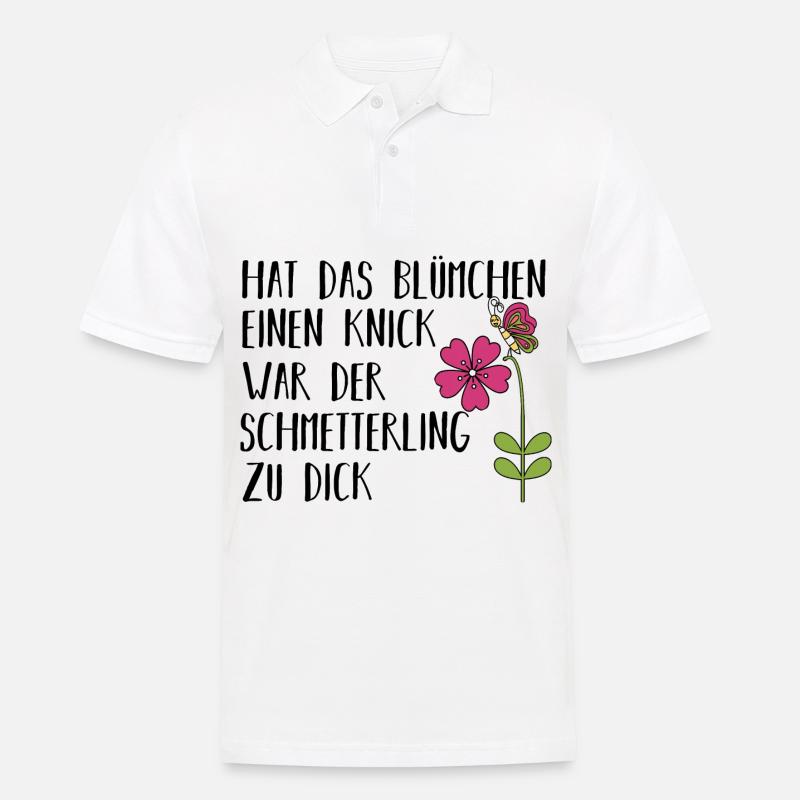 Blumen Garten Spruch Lustig Geschenkidee - Männer Poloshirt - Weiß