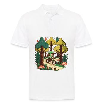Forest Ride - Men's Polo Shirt - white - Front - Kai (181cm)