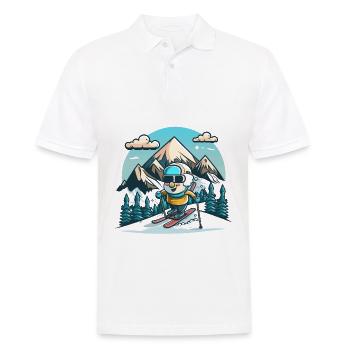 Snowy Adventure - Men's Polo Shirt - white - Front - Kai (181cm)