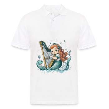 Die melodische Meerjungfrau - Männer Poloshirt - Weiß - Vorne - Kai (181cm)