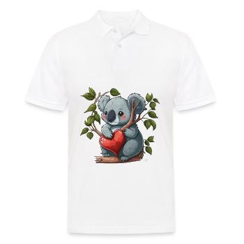 Adorable Koala - Men's Polo Shirt - white - Front - Kai (181cm)
