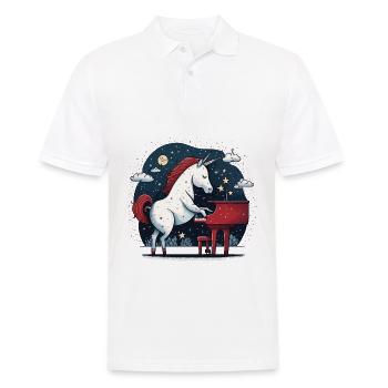 Musique de nuit étoilée - Polo Homme - blanc - Devant - Kai (181cm)