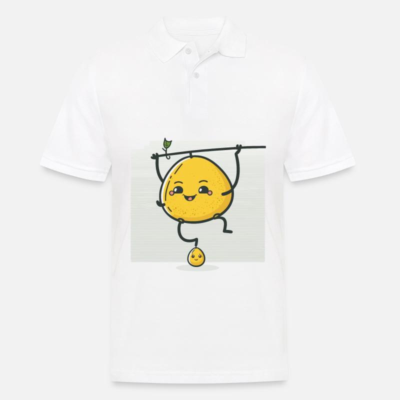 Zitrus-Zirkus - Männer Poloshirt - Weiß