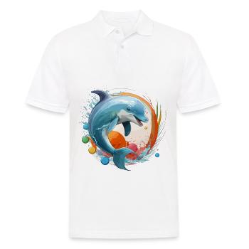 Plaisir éclaboussant - Polo Homme - blanc - Devant - Kai (181cm)