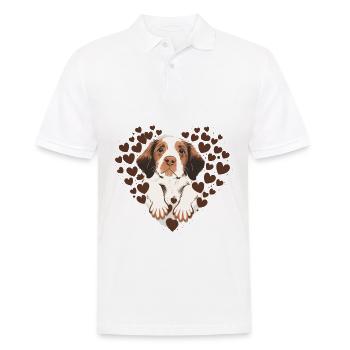 Pawfect Love : un hommage réconfortant à la joie des chiots - Polo Homme - blanc - Devant - Kai (181cm)