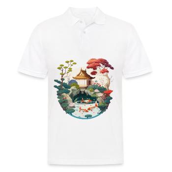 L’harmonie de la nature : un art numérique d’un - Polo Homme - blanc - Devant - Kai (181cm)