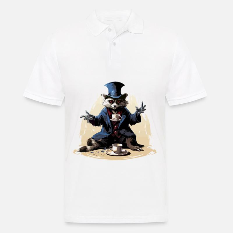 Le magicien de la caféine - Polo Homme - blanc