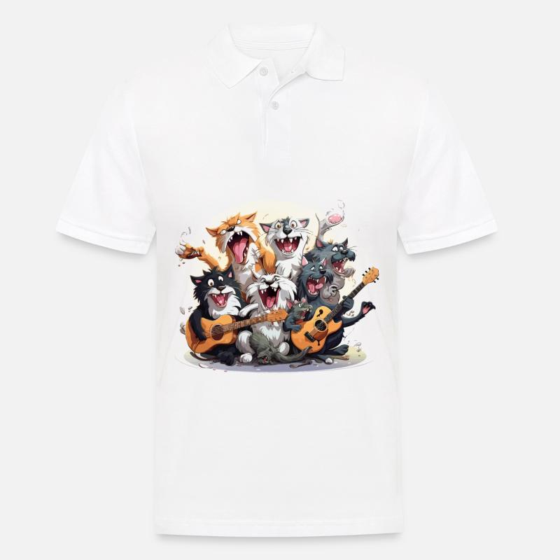 Das unpassende Jazz Ensemble - Männer Poloshirt - Weiß