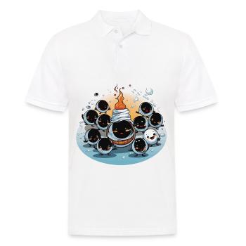 The Jolly Snowman Brigade - Men's Polo Shirt - white - Front - Kai (181cm)