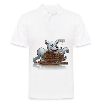L’énigme des mots croisés - Polo Homme - blanc - Devant - Kai (181cm)